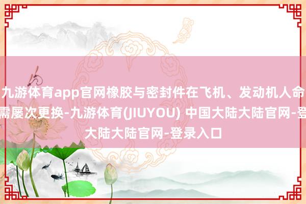 九游体育app官网橡胶与密封件在飞机、发动机人命周期内需屡次更换-九游体育(JIUYOU) 中国大陆大陆官网-登录入口