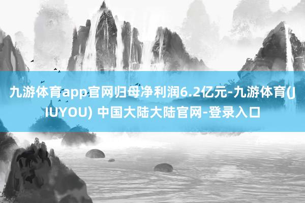 九游体育app官网归母净利润6.2亿元-九游体育(JIUYOU) 中国大陆大陆官网-登录入口